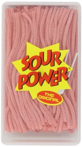 Sour Power Pink Lemonade Flavored Candy Straws, 49.4 Ounce logo