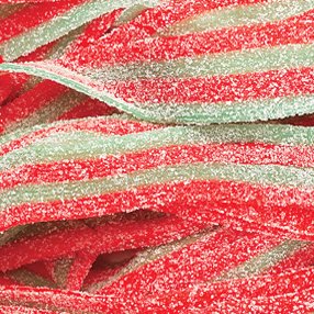 Sour Power Strawberry Apple Belts, 2lbs-shipped From Bayside Candy logo