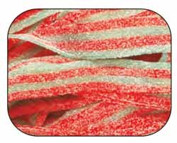 Sour Power Strawberry Apple Belts Candy 1 Pound Bag logo