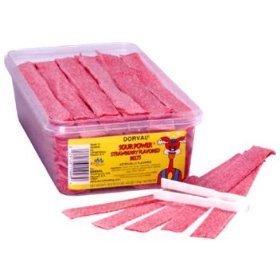 Sour Power Strawberry Belts 150ct logo