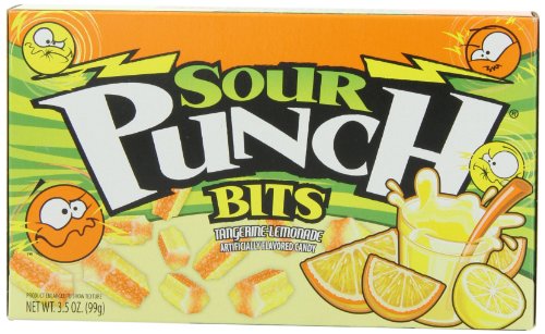 Sour Punch Bits Tangerine-lemonade, 3.5 ounce Theater Boxes (Pack of 12) logo