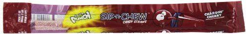 Sour Punch Sip-n-chew Straws Cherry, 1 ounce Straw S(Pack of 30) logo