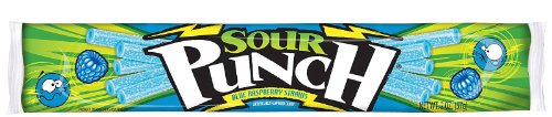 Sour Punch Straws, Blue Rasberry logo