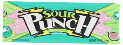 Sour Punch Watermelon, 4.5 ounce Packages (Pack of 24) logo