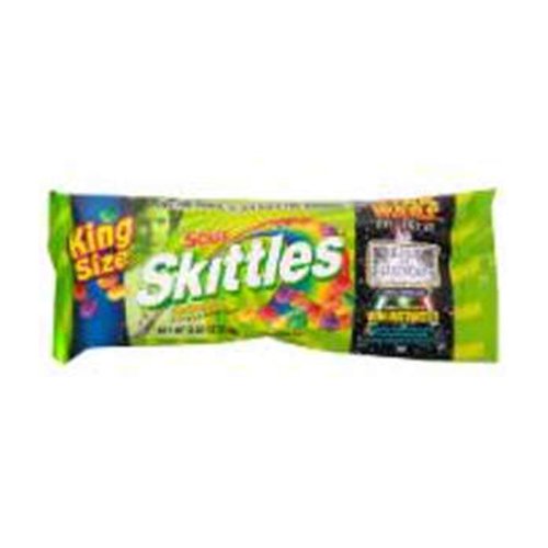 Sour Skittles Candy King Size Packs 24 Boxes logo