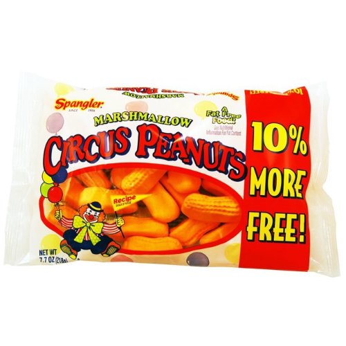 Spangler 50142 Marshmallow Circus Peanuts Bonus Bag – 12 Packs logo