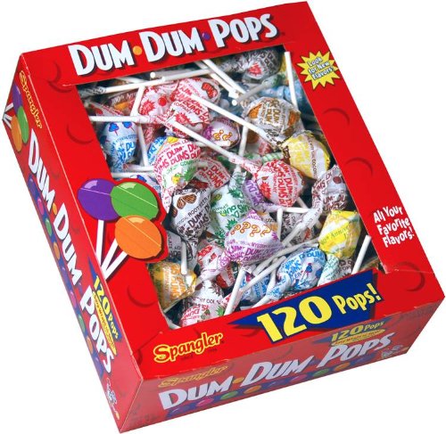 Spangler Dum Dum Pops Candy, 120-count (Pack of 3) logo