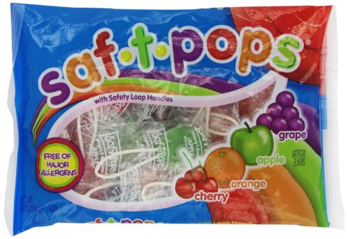 Spangler Saf-t-pops, 8 ounce (Pack of 6) logo