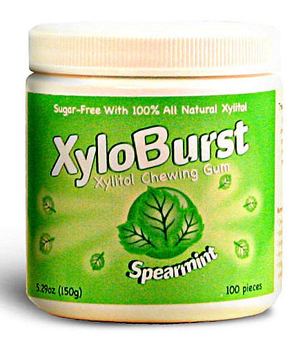 Spearmint Gum Jar Xyloburst 100ct Gum logo