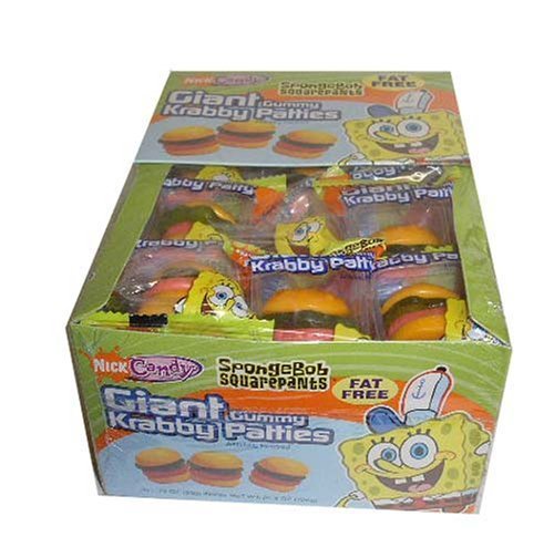 Spongebob Squarepants Giant Gummy Krabby Patties 36 Count logo