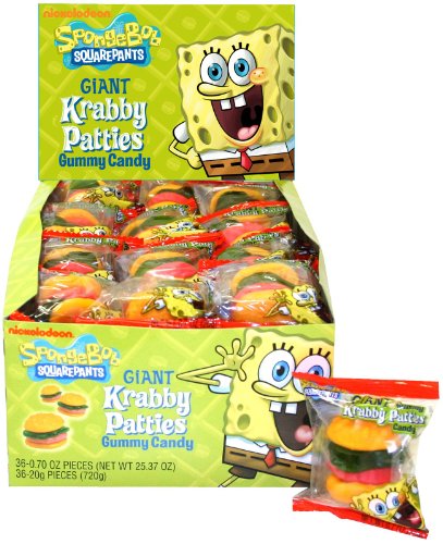 Spongebob Squarepants Gummy Krabby Patties (8) logo