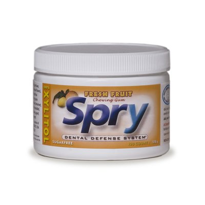 Spry Chewing Gum Fruit Flavor 100 Count By Xlear logo