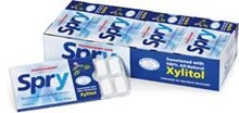 Spry Gum Peppermint Tube Xlear 30 Gum logo