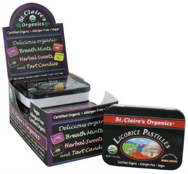 St. Claire’s – Licorice Sweets – (sleeve Of Tins), 12 Units / 1.5 Oz logo