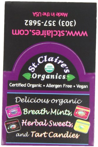 St. Claire’s Organics, Breath Mints, Spearmint, 1.5 ounce (Pack of 6) logo