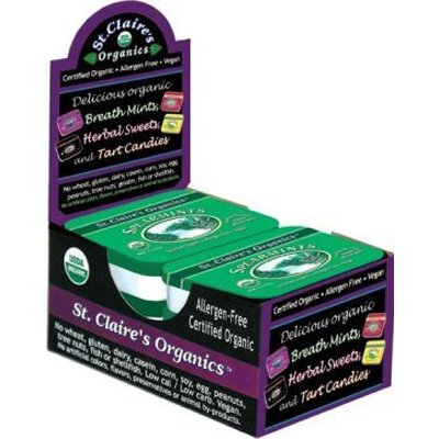 St Claire’s Organics Breath Mints Spearmint (6×1.5oz ) logo