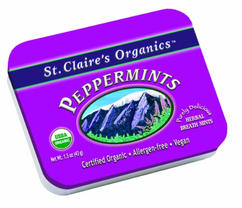 St. Claire’s Organics Peppermints, 1.5 ounce (Pack of 6) logo