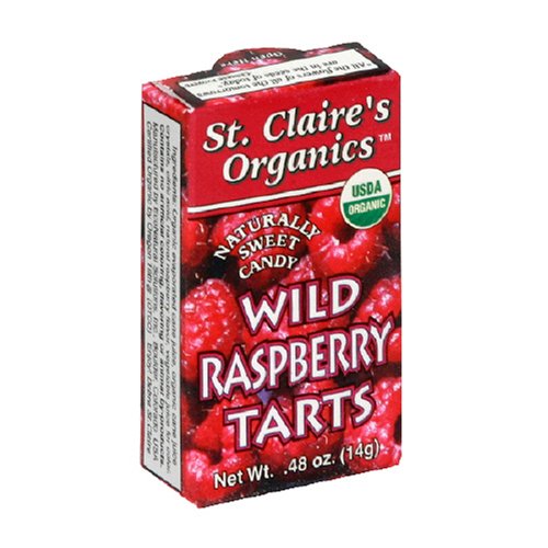 St. Claire’s Organics, Raspberry Tarts, .48 ounce Boxes (Pack of 12) logo