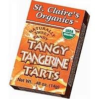 St. Claire’s Organics, Tangy Tangerine Tarts, 0.56 ounce Packages (Pack of 12) logo