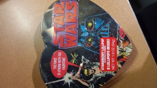 Star Wars Collectors Valentines Day Gift Character Boba Fett Heart Shape Tin With Candy logo