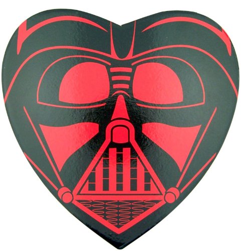 Star Wars Fan Valentines Day Gift Darth Vader Box Container With Gummy Heart Candy logo