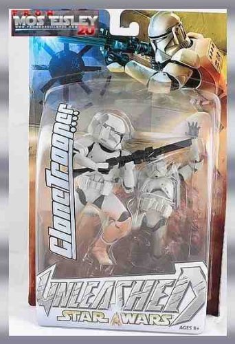 Star Wars Unleashed – White Clone Trooper – Rare – Mint and New logo