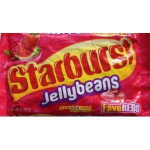 Starburst Fave Reds Jelly Beans, 14 ounce Bag (Pack of 4) logo