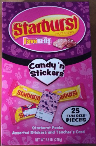 Starburst Fruit Chews Favereds Candy’n Stickers logo