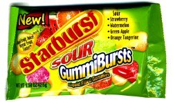 Starburst Gummi Burst Liquid Filled Fruit Chew Sour Candy logo