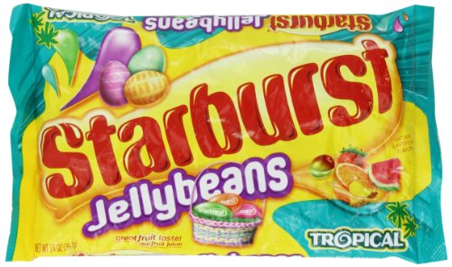 Starburst Jelly Bean Tropical Fruit – 14 Ounce/bag – Two Bag Bundle logo