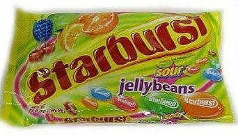 Starburst Sour Jelly Beans Jellybeans (14 Oz Bag) Pack of 6 Bags logo