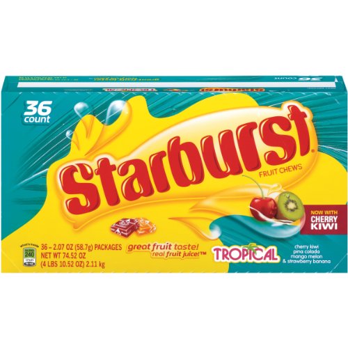 Starburst Tropical, 2.07 ounce (Pack of 36) logo