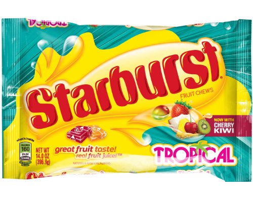 Starburst Tropical Fruit Candy, 14 Oz (Pack of 2) logo