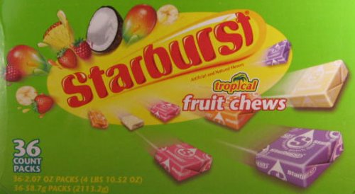 Starburst Tropical Fruit Chews 36ct Box logo