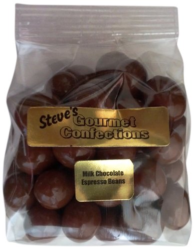 Steve’s Gourmet Confections Covered Espresso Beans, Milk Chocolate, 4 Ounce logo