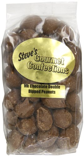 Steve’s Gourmet Confections Double Dipped Peanuts In Milk Chocolate, 12 Ounce logo