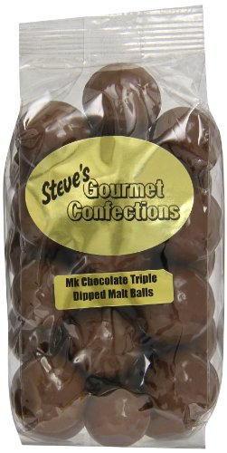 Steve’s Gourmet Confections Triple Dipped Malt Balls In Milk Chocolate, 12 Ounce logo