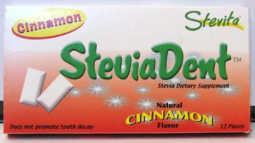 Stevita Steviadent Cinnamon Gum Blister Pack logo