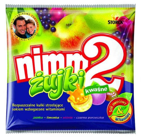 Storck Nimm 2 Zujki Soft Sour Multivitamin Candy With Juice 90g -imported-shipping From Usa logo