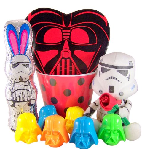 Stormtrooper Star Wars Easter Basket With Plush Toy Chocolate Bunny Plastic Eggs logo