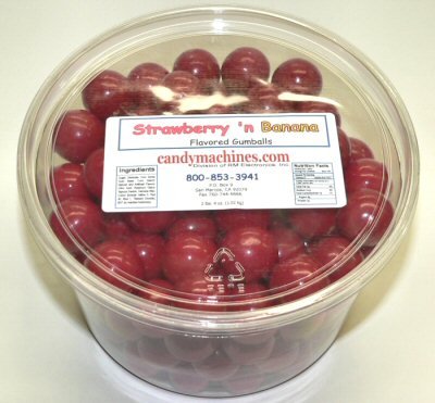 Strawberry Banana – Tub Of Gumballs – 4172-t logo