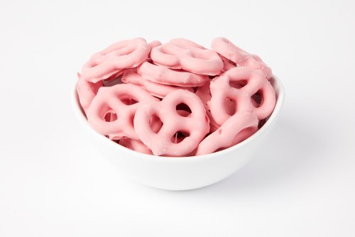 Strawberry Yogurt Pretzels (10 Pound Case) logo