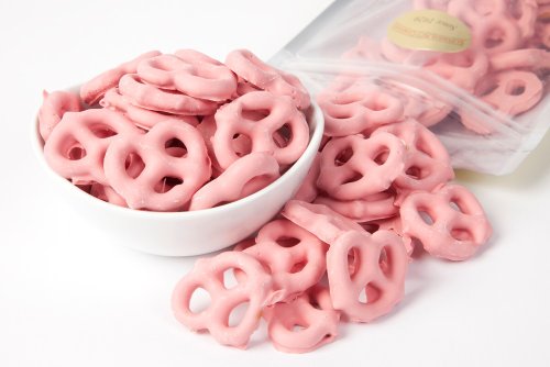 Strawberry Yogurt Pretzels (3 Pound Bag) logo