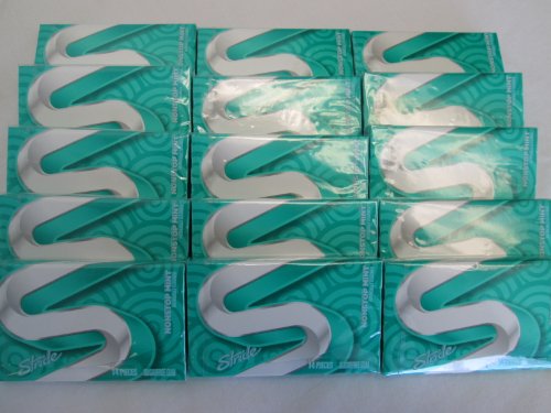 Stride Gum Nonstop Mint Artificial Flavored Sugarfree Chewing Gum – 15 Pack 14 Pieces (210 Pieces Total) logo