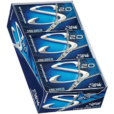 Stride Gum, Winterblue, 14-piece Packs (Pack of 12) logo