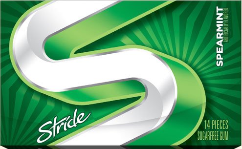 Stride Spearmint Gum, 12-count (Pack of 2) logo