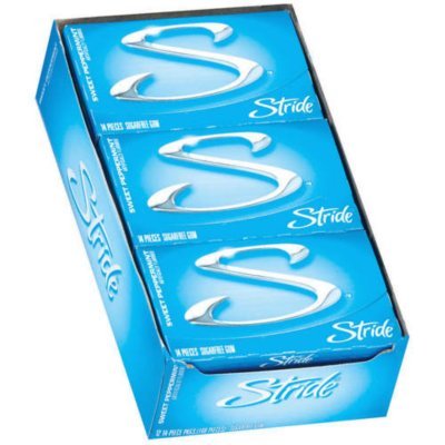 Stride Sweet Peppermint, Sugar Free, 14 Piece Pack, 12-count logo