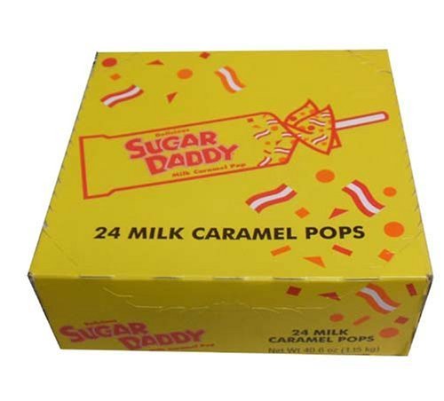 Sugar Daddy Lollipops (24 Count) logo