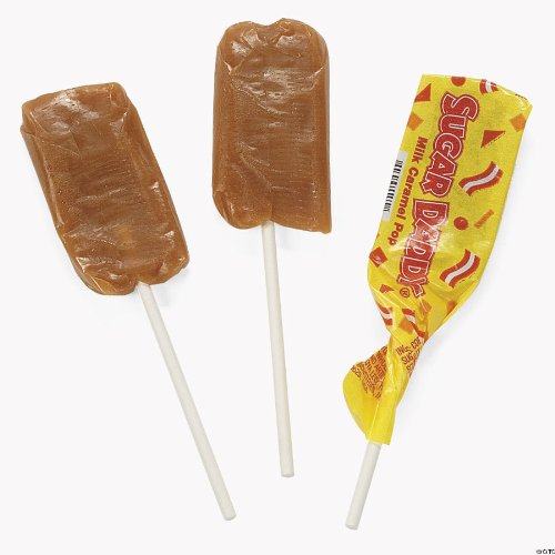 Sugar Daddy Milk Caramel Pops (48 Pc) logo