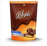 Sugar Free Candy, Milk Chocolate Pecan Caramel Patties, 3 Oz Bag logo